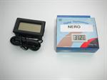 Sort/Hvid panelmonteret digital termometer